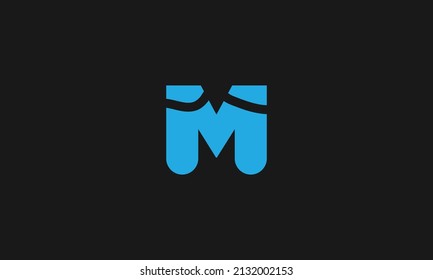 Alphabet letter icon logo M