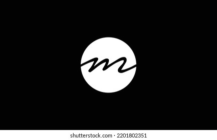Alphabet letter icon logo M