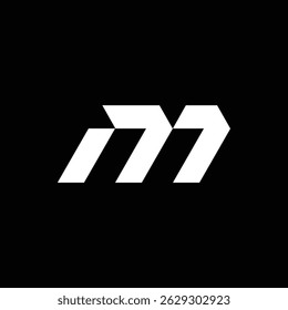 Alphabet letter icon logo M