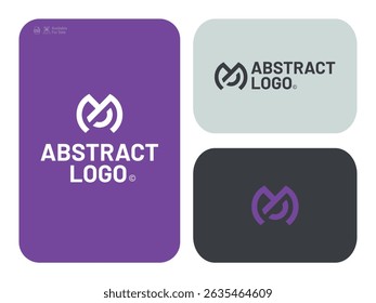 Letra alfabética ícone logotipo M, MO, O, OM