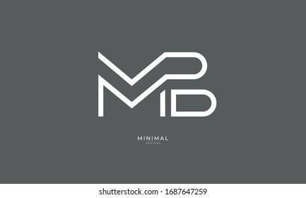 Alphabet Letter Icon Logo MB