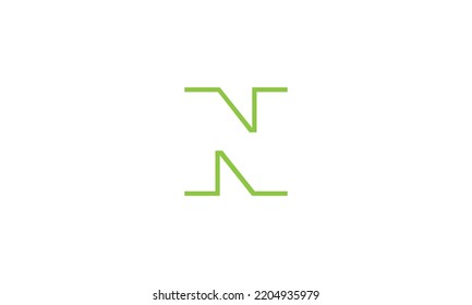 Alphabet letter icon logo N