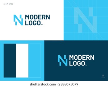 Alphabet letter icon logo N