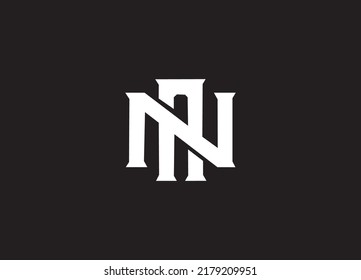 Alphabet letter icon logo NA