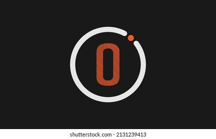 Alphabet letter icon logo O