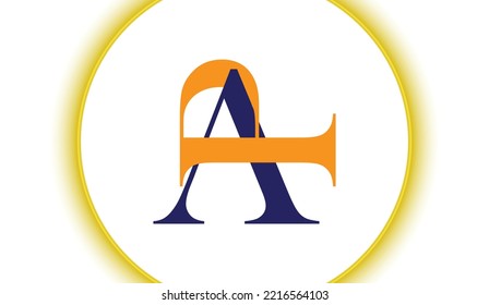 Alphabet letter icon logo PA