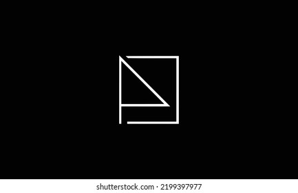  logotipo de icono de letra alfabeta PC, PD 
