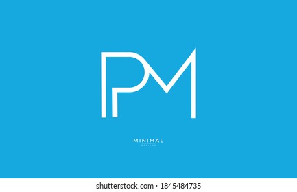 Alphabet Letter Icon Logo PM