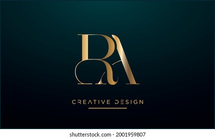 Alphabet-Letter-Symbol-Logo RA oder AR	