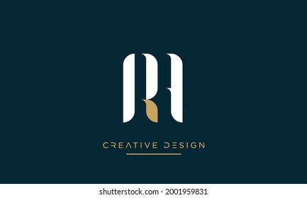 Alphabet letter icon logo RA or AR	