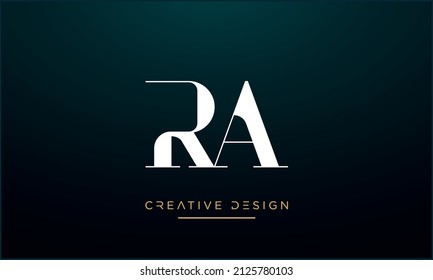 Alphabet-Letter-Symbol-Logo RA oder AR	