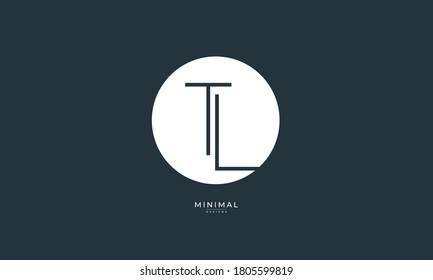 Alphabet letter icon logo TL