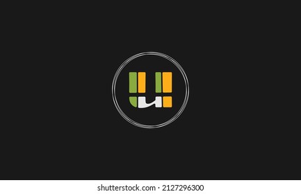 Alphabet letter icon logo u