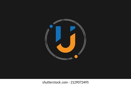 Alphabet letter icon logo U
