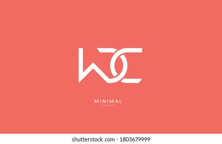 Alphabet letter icon logo WDC