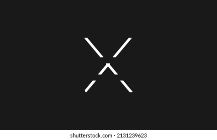 Alphabet letter icon logo X