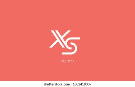 Alphabet letter icon logo XS