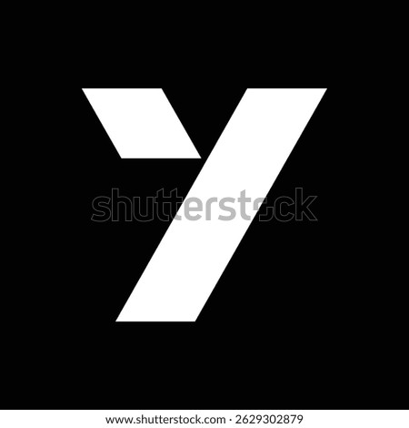 Alphabet letter icon logo Y