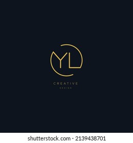 Alphabet letter icon logo YL