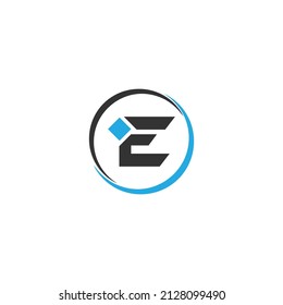 Alphabet Letter IE, EI, I and E Logo Icon Design Vector Template.