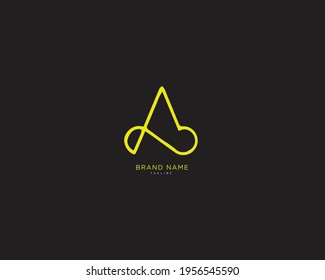 Alphabet letter Initial A, AA logo vector graphic design, minimal, icon, creative, symbol, sign, monogram, template, logotype, branding for for premium business typeface.