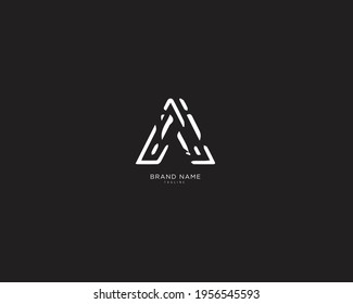 Alphabet letter Initial A, AA logo vector graphic design, minimal, icon, creative, symbol, sign, monogram, template, logotype, branding for for premium business typeface.