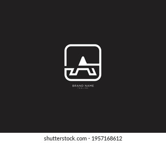 Alphabet letter initial A logo and AA logo vector graphic design, minimal, icon, creative, font, symbol, sign, monogram, template, logotype, branding for premium business typeface.