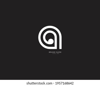 Alphabet letter initial A logo and AA logo vector graphic design, minimal, icon, creative, font, symbol, sign, monogram, template, logotype, branding for premium business typeface.
