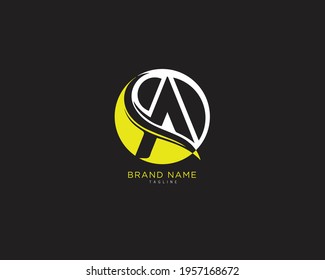 Alphabet letter initial A logo and AA logo vector graphic design, minimal, icon, creative, font, symbol, sign, monogram, template, logotype, branding for premium business typeface.