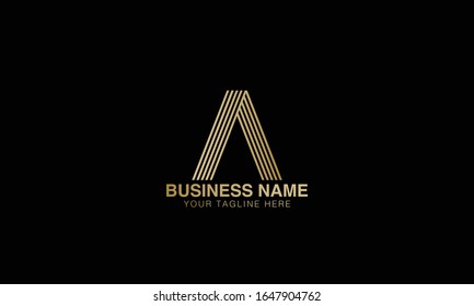 Alphabet A a Letter Initial Logo Design.