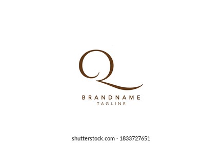 Alphabet letter Initial Monogram Logo Q, Q INITIAL, Q letter ,