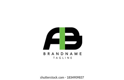 Alphabet letter Initial Monogram Logo FIB, BIF INITIAL, FIB letter , F and B and I