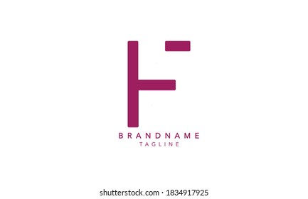 Alphabet Brief Initial Monogram Logo HF, FH INITIAL, HF Letter , F und H