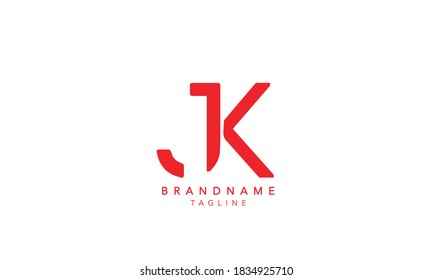 Alphabet letter Initial Monogram Logo JK,JK INITIAL, JK letter , J and K