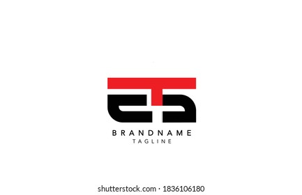 Alphabet Brief Initial Monogram Logo ETS, ETS INITIAL, ETS Letter, E, T und S
