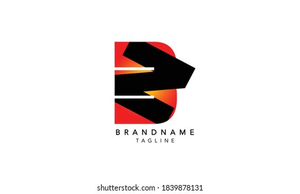 Letra alfabética Logotipo de monograma inicial ZB, ZB INITIAL, letra ZB, Z y B