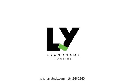 Alphabet letter Initial Monogram Logo LY, YL INITIAL, LY letter ,L and Y