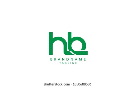 Alphabet letter Initial Monogram Logo HB, HB INITIAL,HB  letter ,H and  B