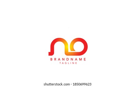 Alphabet letter Initial Monogram Logo NO, NO INITIAL,ON  letter ,N and O