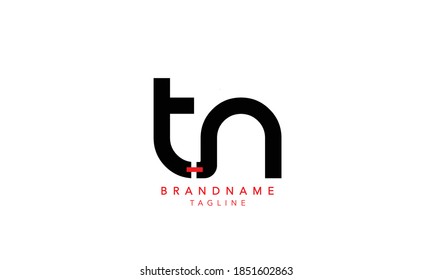 Alphabet letter Initial Monogram Logo  TN,  TN INITIAL,  TN  letter ,U and T