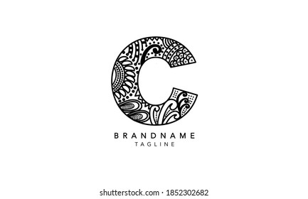 Alphabet letter Initial Monogram Logo C, C INITIAL, C letter 