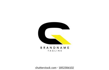 Alphabet letter Initial Monogram Logo CQ, CQ INITIAL, CQ letter ,C and Q