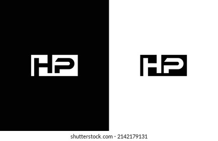Alphabet letter Initial Monogram Logo HP, HP INITIAL, HP letter