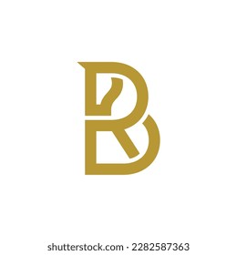 Alphabet letter Initial Monogram logo BR or RB and horse head, a unique and modern concept