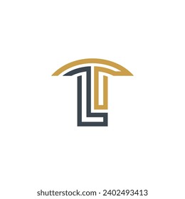 Alphabet letter Initial Monogram logo LT or TL, a unique and modern concept