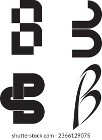 Alphabet letter initials logo template