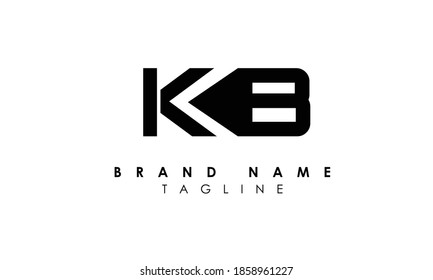 Alphabet letter Initials Monogram logo KB, K and B
