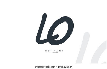 Alphabet letter Initials Monogram logo LO, OL, L and O