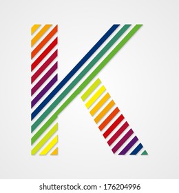 Alphabet. Letter K
