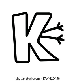 alphabet letter k hands kids education stock vector royalty free 1764420458 shutterstock